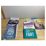 ASSORTED EDUCATIONAL AND HUMOROUS BOOKS, INCLUDES