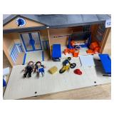 PLAYMOBIL SCHOOL HOUSE PLAYSET, FIGURES, BICYCLE,