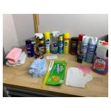 ASSORTED HOUSEHOLD CLEANING SUPPLIES, PLEDGE,