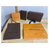 LOUIS VUITTON GIFT PACKAGING, ASSORTED BOXES AND