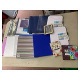 ASSORTED OFFICE SUPPLIES, BINDERS, DRY ERASE