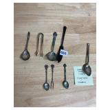 ASSORTED FLATWARE, STERLING SPOON W/ HALLMARKS,
