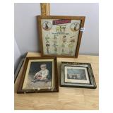 ASSORTED FRAMED ART, INCLUDES TYROLEANS SCHNITZEL