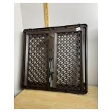 NORTH STATES PLASTIC SAFETY GATE, BROWN, LATCHING