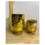TARGET HURRICANE GOLD METALLIC GLASS CANDLE