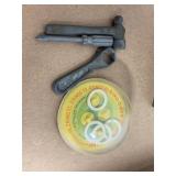 VTG METAL TOY CANNON, MARKED M MADE IN USA, PLUS