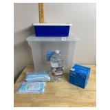 IRIS USA SCRAPBOOK FILE BOX, PLASTIC, ACID FREE,