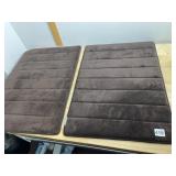 MICR-DRY BATH MATS, BROWN, PLUSH TEXTURED