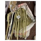FLOCKED VELVET CLOTHES HANGERS, NON-SLIP, CHROME