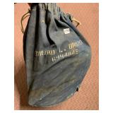 VTG CANVAS DUFFEL BAG, NAVY BLUE, DRAWSTRING