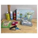 HOUSEHOLD CLEANERS, LYSOL TABLETS, FLASHLIGHT,