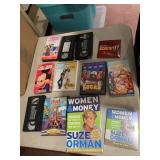 ASSORTED MEDIA LOT, INCLUDES VHS TAPES, DVDS, AND
