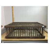 VTG WOODEN POULTRY CRATE, SLATTED CONSTRUCTION,