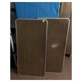 FOLDING TABLES, FAUX WOOD LAMINATE TOPS, ALUMINUM