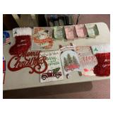 ASSORTED CHRISTMAS DECOR, HANGING SIGNS,