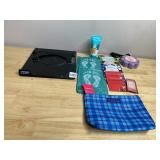 LAPTOP KADDY STAND, COSMETICS BAG, SKINCARE