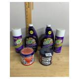 ASSORTED CLEANING SUPPLIES, INCLUDES KABOOM