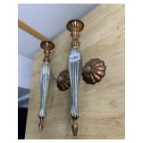 PR WALL SCONCES, METAL, COPPER AND SILVER TONE