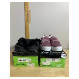 SAM EDELMAN BIANCA FAUX FUR SLIDES AND LEVINE
