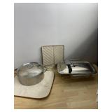 REVERE PRO LINE STAINLESS STEEL STOCK POT W/ LID,