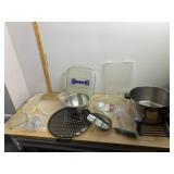 STAINLESS STEEL MIXING BOWL, LARGE STOCK POT,