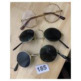 ASSORTED METAL FRAME EYEWEAR, GOLD-TONE FINISH,