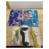 TWO SATIN ROBES W/ FLORAL PEACOCK MOTIF, THREE