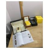 BREITLING WATCH BOX, WOODEN PRESENTATION CASE,