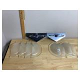 PR MCM CHROME WALL SCONCES, TRIANGULAR