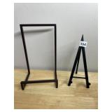 METAL DISPLAY STANDS, INCLUDES ONE RECTANGULAR