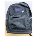 JANSPORT BACKPACK, BLACK CANVAS, EXTERIOR ZIP