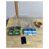ACRYLIC COSMETIC ORGANIZER, DOVE MEN+CARE BARS,