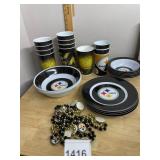 PITTSBURGH STEELERS PARTY SUPPLIES, PLASTIC