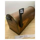VTG U.S. MAIL BOX, COPPER AND BRASS CONSTRUCTION,