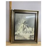 KUSHNER, WILD SURF, PRINT, DEPICTING HORSES IN