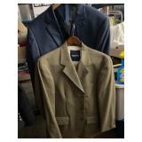 NAUTICA BLAZER, TAN, BUTTON FRONT, NOTCH LAPEL,