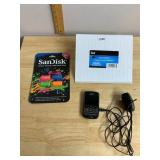 BLACKBERRY BOLD SMARTPHONE, CHARGER, SANDISK 8GB