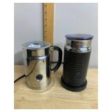 NESPRESSO MILK FROTHERS, STAINLESS STEEL AND