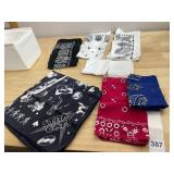ASSORTED BANDANAS AND HANDKERCHIEFS, INCLUDES