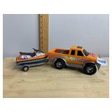TONKA WATER SPORTS TRUCK AND JET SKI TRAILER SET,