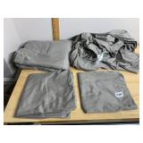 MELLANNI KING SIZE SHEET SET, POLYESTER, GREY,