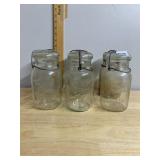 BALL IDEAL GLASS CANNING JARS, WIRE BAIL