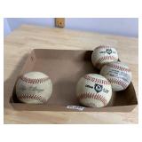 WILSON AND RAWLINGS BASEBALLS, OFFICIAL LEAGUE,