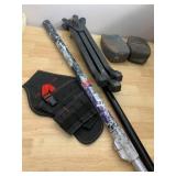HERCULES TELESCOPING POLE W/ THREADED END, BLACK