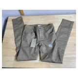 BURBERRY BRIT PILTON SKINNY ANKLE JEANS, TAN,