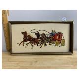 SUNSET DESIGNS EMBROIDERED WALL ART, STAGECOACH