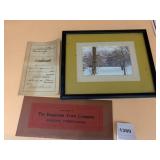 VTG FRAMED WINTER LANDSCAPE PRINT, TITLED WINTER
