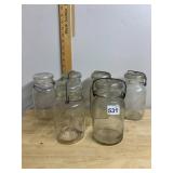 BALL IDEAL AND ATLAS E-Z SEAL GLASS JARS, WIRE