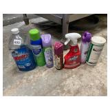 ASSORTED HOUSEHOLD CLEANERS, WINDEX, RESOLVE,