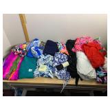 ASSORTED FABRIC REMNANTS, VARIOUS TEXTILES,